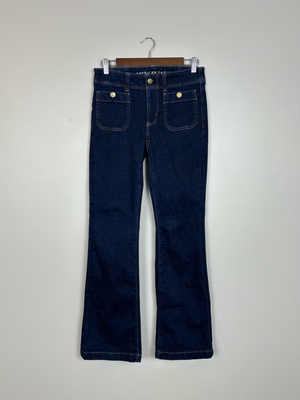 American Eagle Outfitters Jeans Womens 6R Blue Kick Boot Next Level Stretch